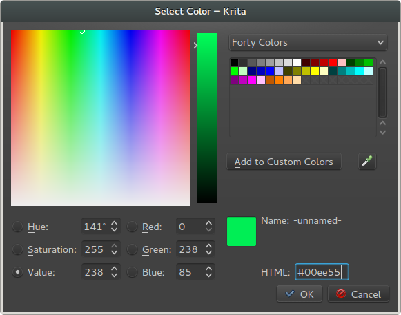 How would you get an exact hex color on Krita?... - Krita