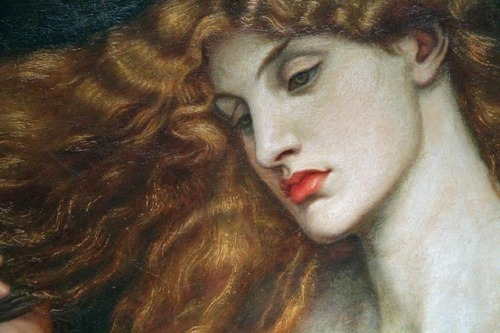 loumargi:Rossetti, Lady Lilith, detail,