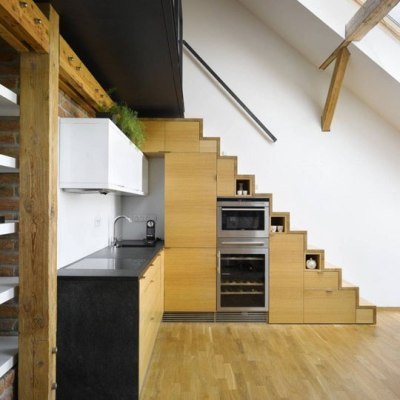 Awesome use of staircase space!