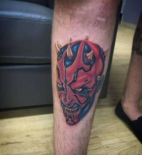 By Draven Heart, done at Ink Ammunition, Adelaide.... film and book;shin;fictional character;darth maul;star wars;facebook;star wars characters;realistic;twitter;medium size;dravenheart