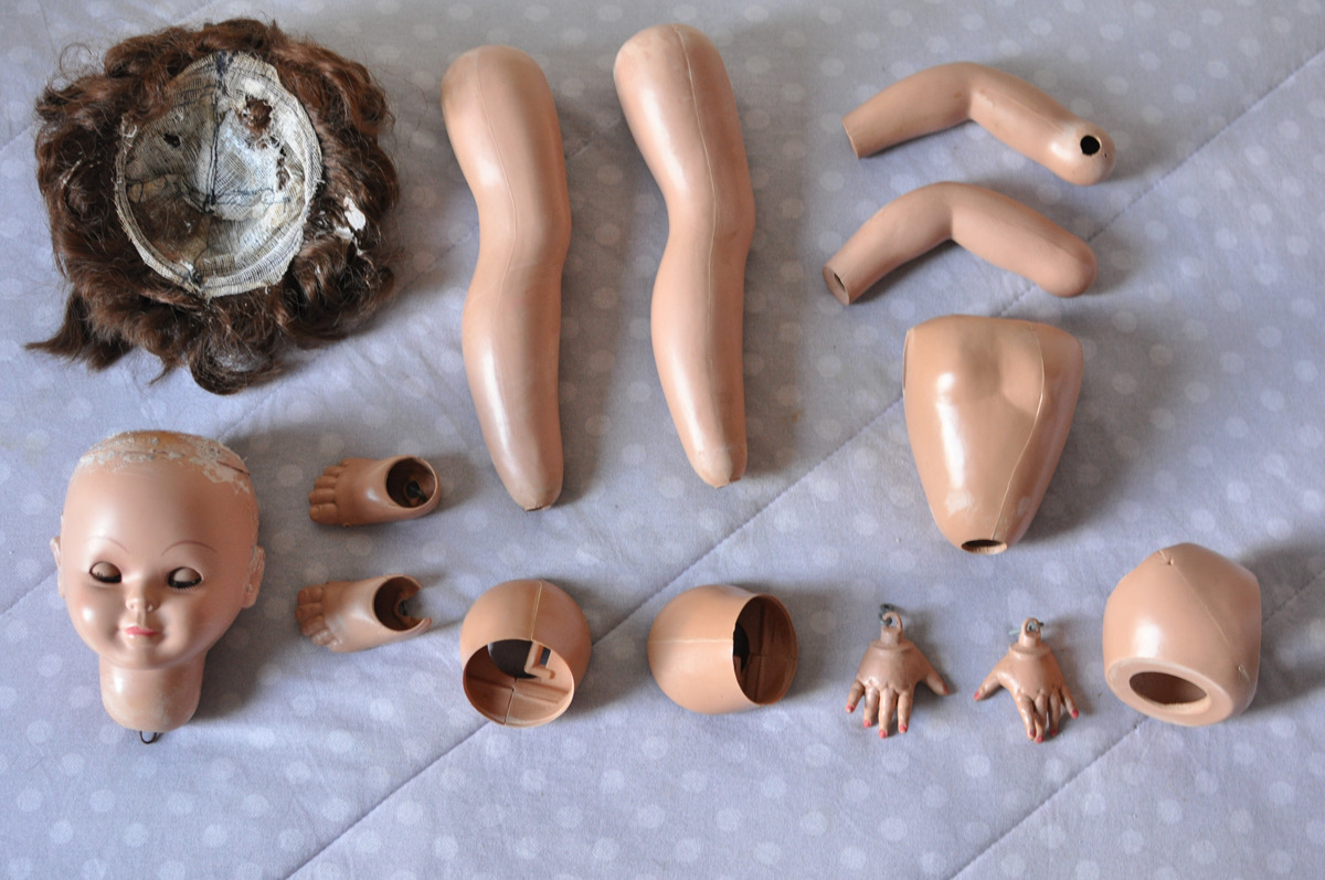 creepy doll parts