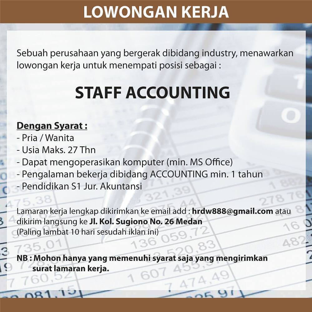 Lowongan Kerja Jakarta Accounting Matraman Raya No 52 Jakarta Timur Samping Gramedia Contact