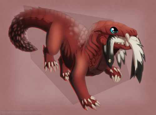 levo-art:Vaal Hazak and Odogaron chibi’d!Vaal Hazak is my...