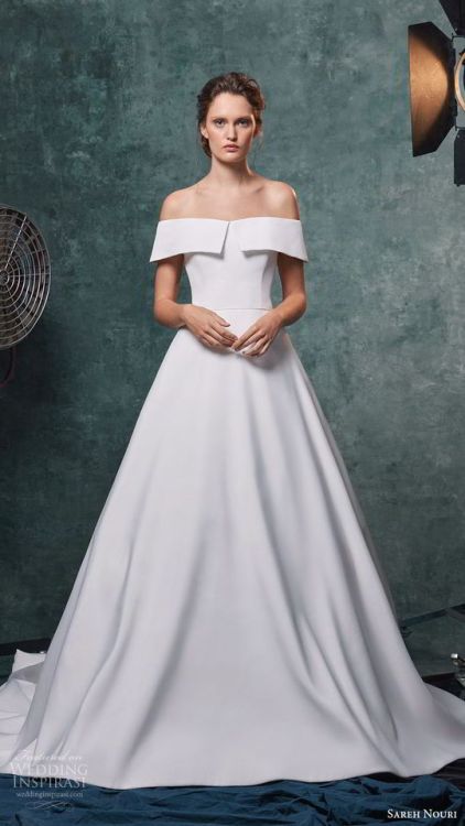 (via Sareh Nouri Fall 2019 Wedding Dresses — The “Hollywood”...