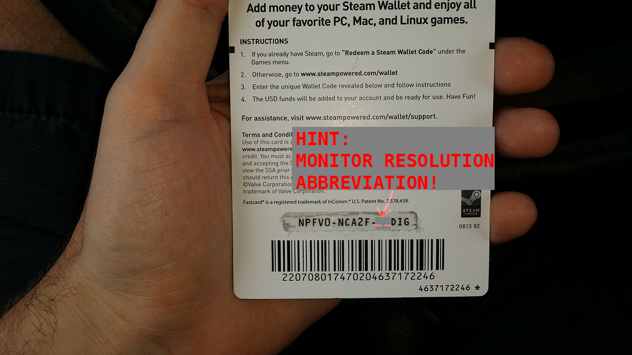 steam wallet gift card code picture