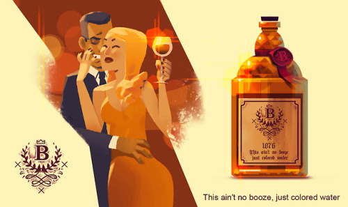 Whiskey ad. That one didn’t make it to the game. In a game...