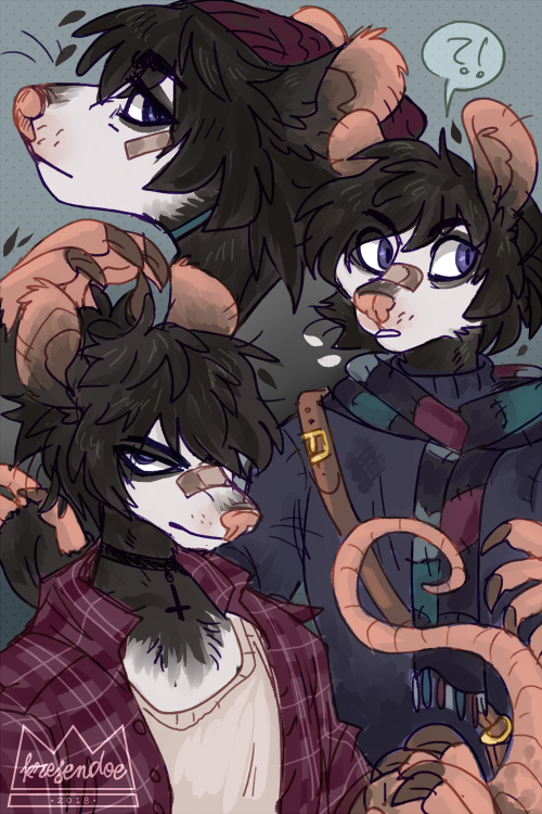 kresendoe:sketch page for TrashiestPanda on twitter!