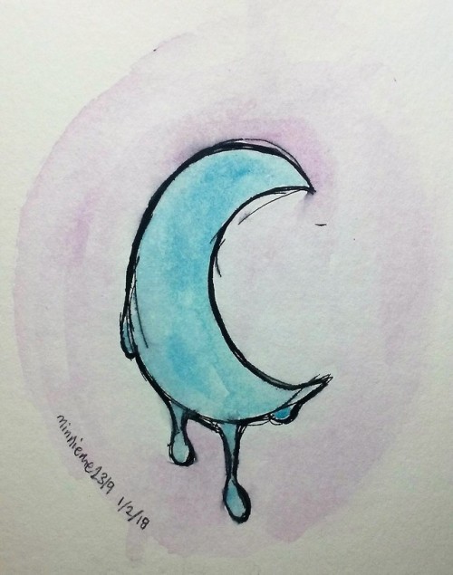 moon drawing on Tumblr