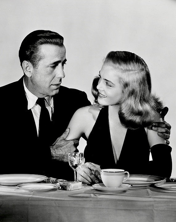 Humphrey Bogart And Lizabeth Scott Posing For Dead Reckoning 1947 