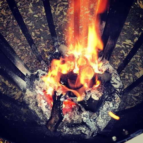 I could stare the flames for hours. #campfire...