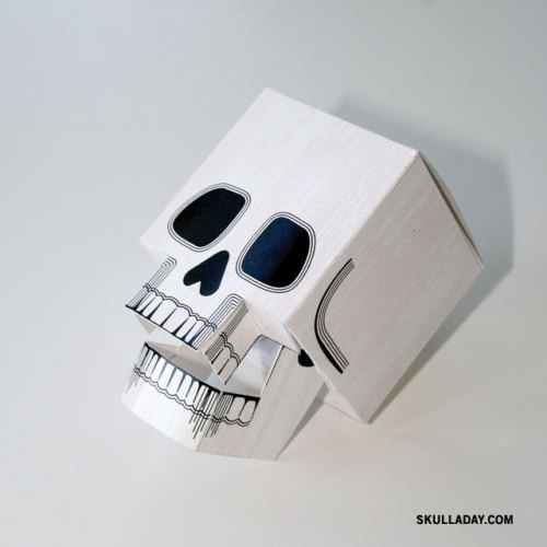 Skull A Day • Papercraft Skull By Noah Scalin Make Your Own By