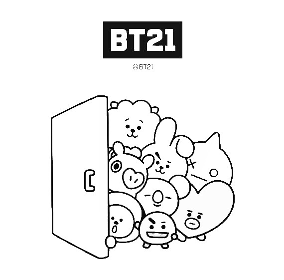 Download Coloring Book Bt21 Coloring Pages - Ablaze Drawing