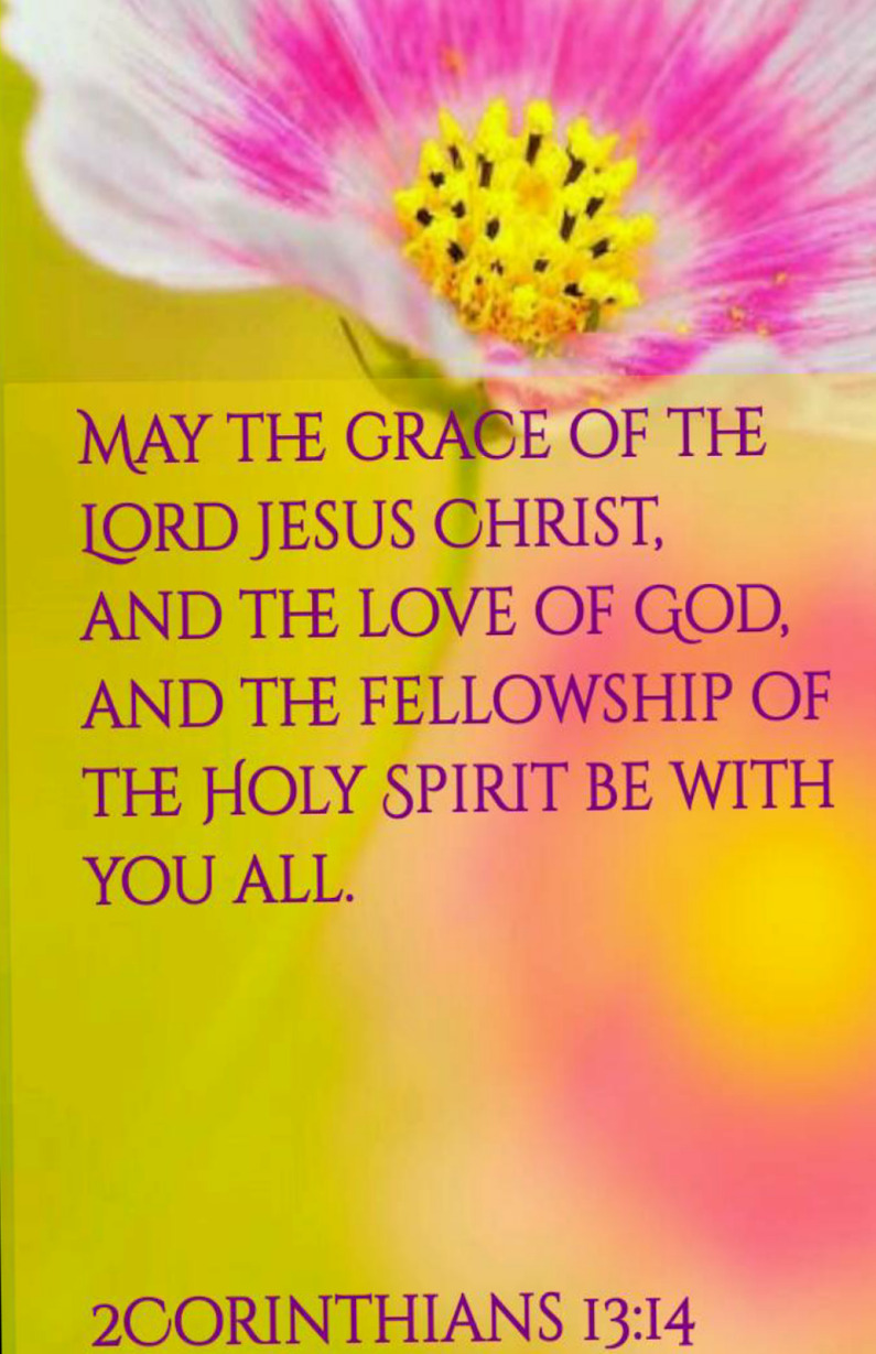 The Living 2 Corinthians 1314 Niv May The Grace Of