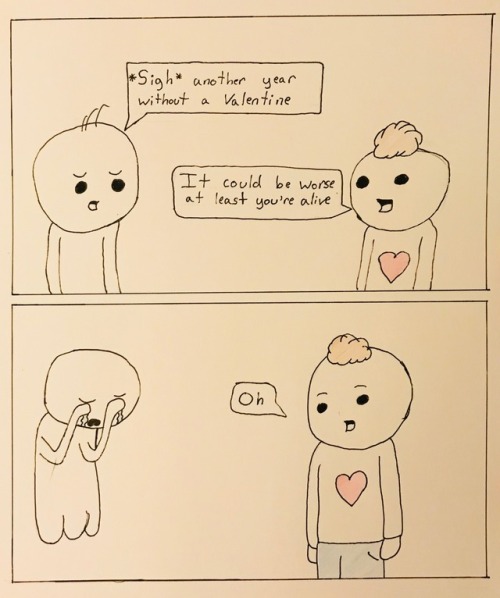 Worst Valentines DayPosted: 2/13/18I loved this comic so much...