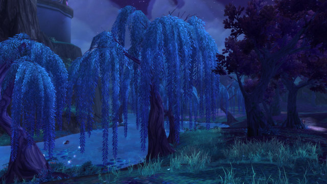 pretty purple tree in shadowmoon valley draenor