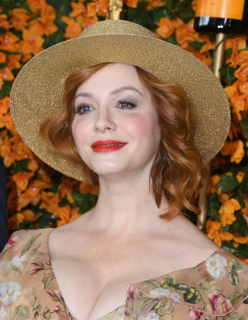 Christina Hendricks at the Veuve Clicquot Polo Classic