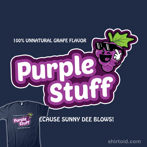 shirtoid:Purple Stuff by Made With Awesome is $12 today (10/6)...