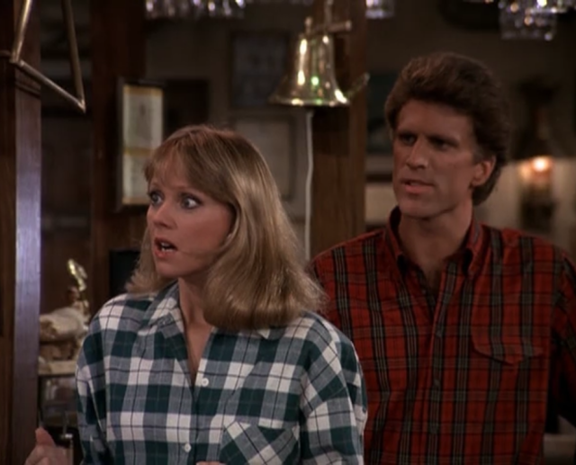 Diane Chambers and Sam Malone cannot believe that...