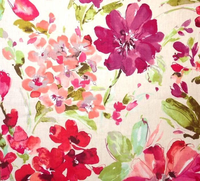 Watercolor Landcolor Skycolor Watercolor Floral Curtain Panels