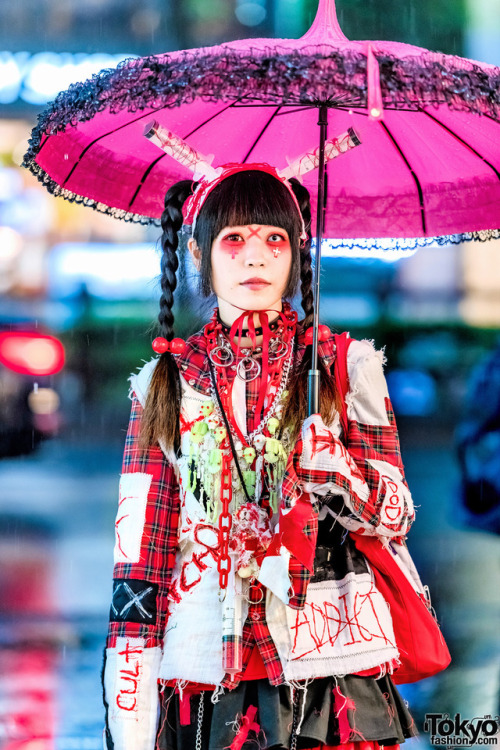 tokyo-fashion:Japanese designer Yukachin on the street in...