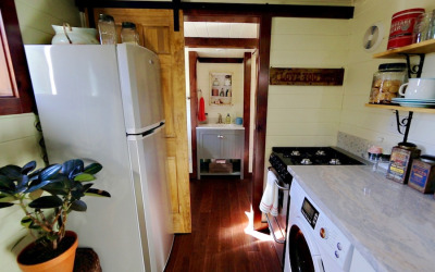 litbugi:<br /><br />We don’t get to see the bedroom in this one, but it is a charming tiny home in Oregon with some nice features not normally found in a house this size: http://tinyhouseswoon.com/victorian-tiny-house/<br />