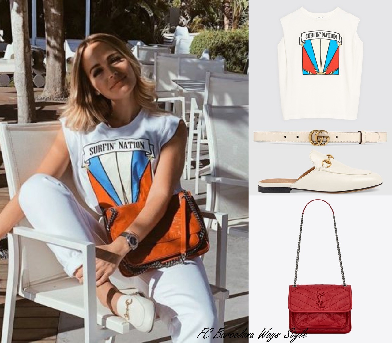 Wags A Barcelona — Style Fc Romarey Wore Sandro Surfin Sleeveless FTK1lJc