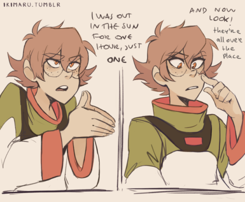 ikimaru:so we were talking about Pidge with freckles and what if...