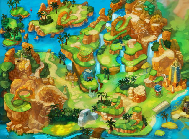 Sonic 1 South Island Map