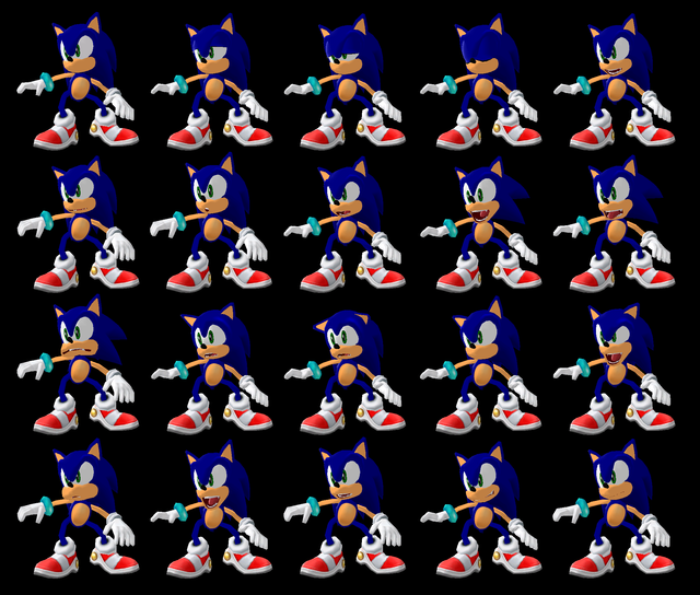 Sonic Hell, A comparison between the faces Sonic can make in...