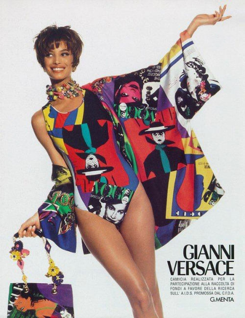 Viva Versace - Christy Turlington by Irving Penn wearing Versace