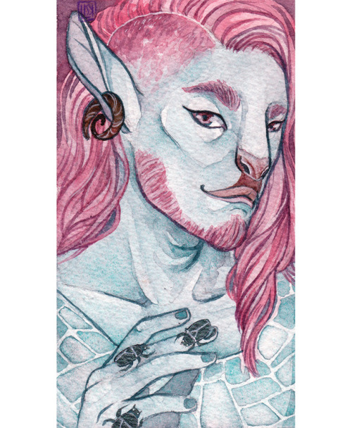 caduceus clay critical role fanart critical role firbolg watercolor