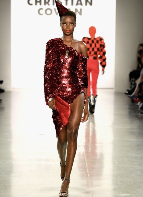 Christian Cowan model fashion style catwalk runway