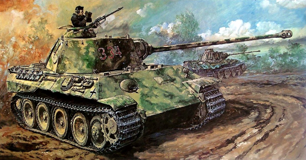 Pinturas de tanques: Segunda Guerra Mundial — 1945 Panther Yoshiyuki ...