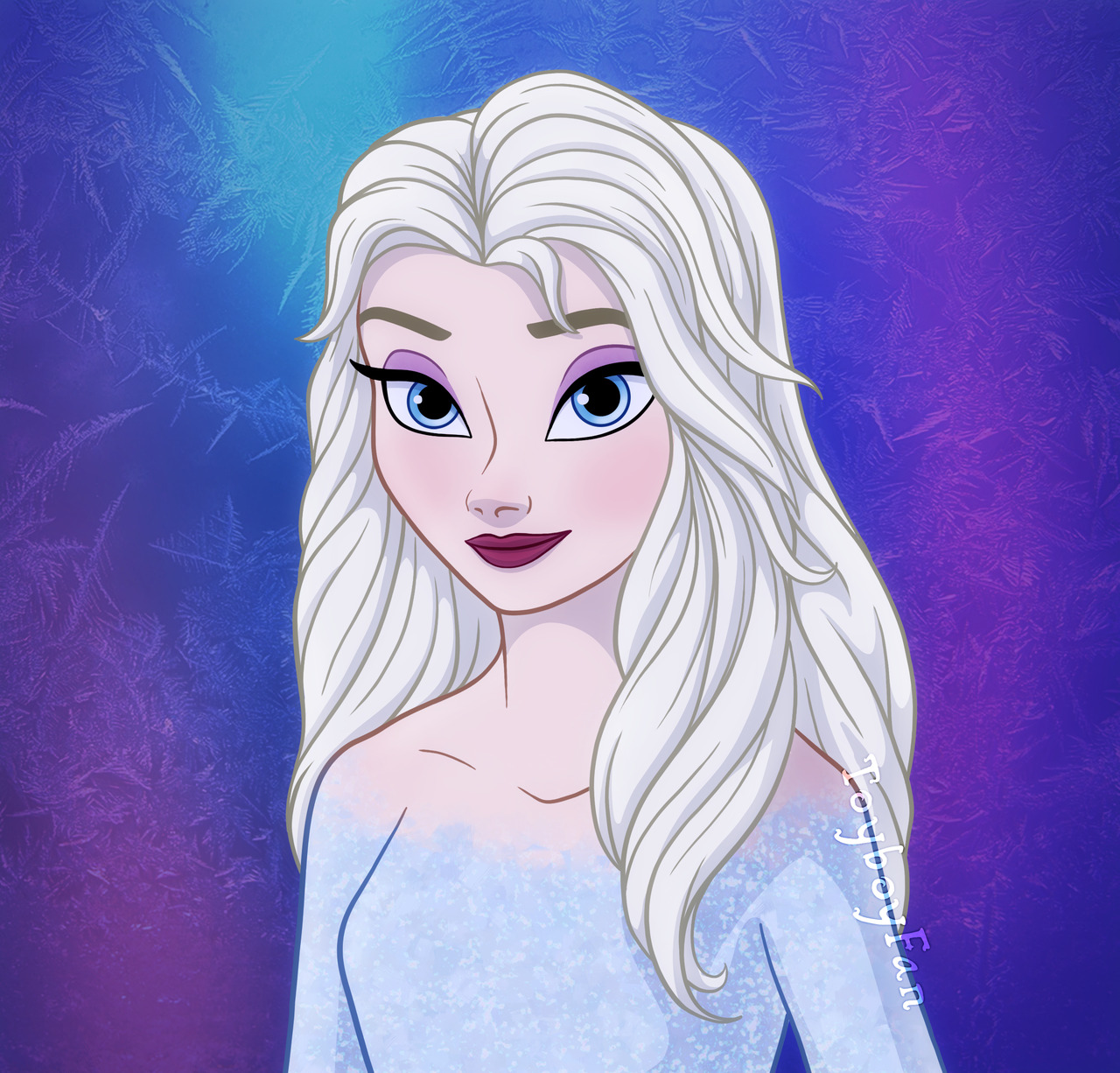 Download Elsa Frozen 2 Coloring Pages Hair Down | colouring mermaid