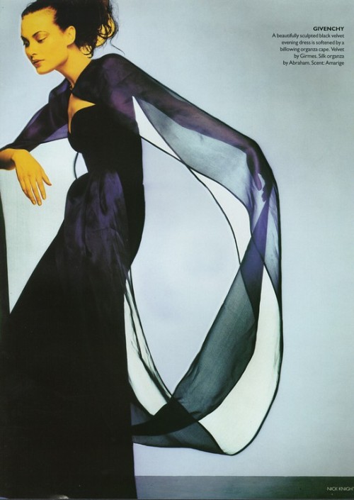 lelaid:Shalom Harlow by Nick Knight for British Vogue, October...