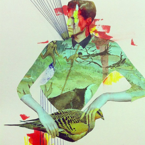 Just came across the amazing mixed media collage work of San Francisco based artist John Vochatzer