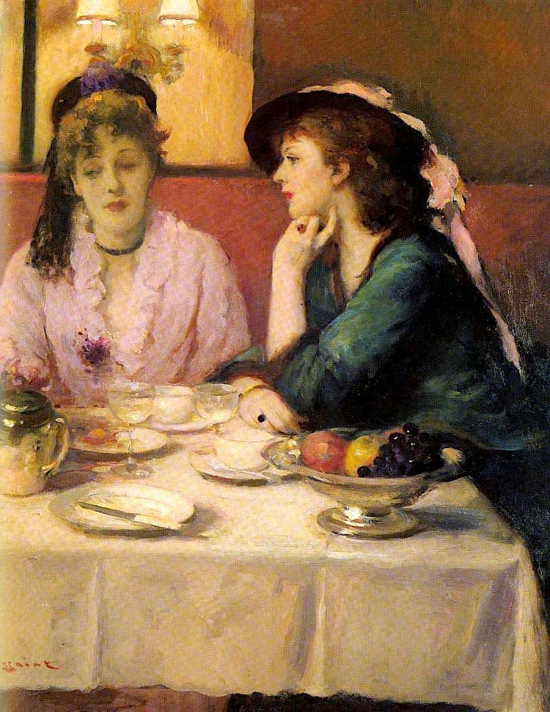 Confidences au dejeuner. Fernand Toussaint (1873-1956)