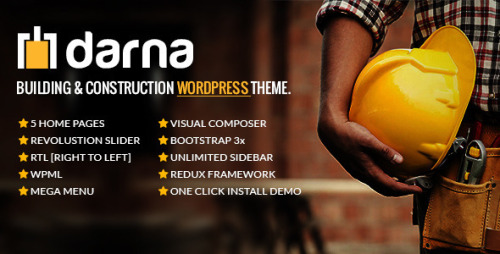 Darna v1.2.3 - Building & Construction WordPress Theme Nulled