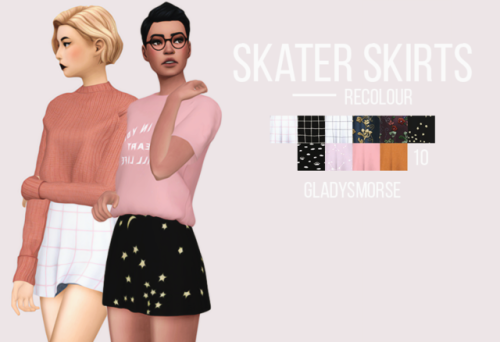 gladysmorse:SKATER SKIRTS recolourthis is probably my...