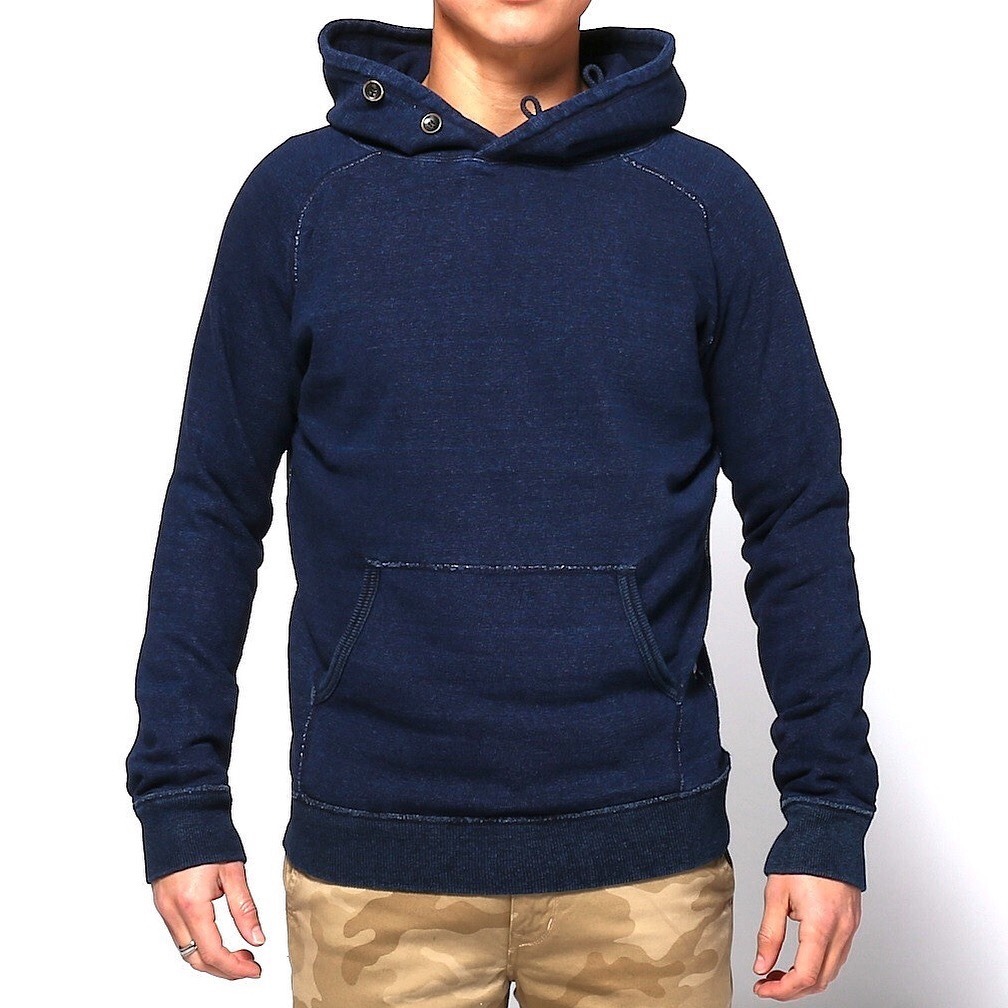 indigo hoodie