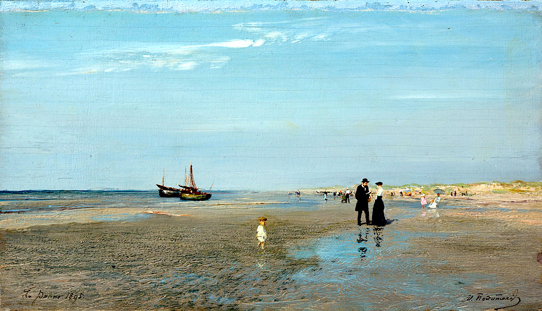 Ла-Панн. Пляж. 1895. Похитонов Иван (1850-1923)