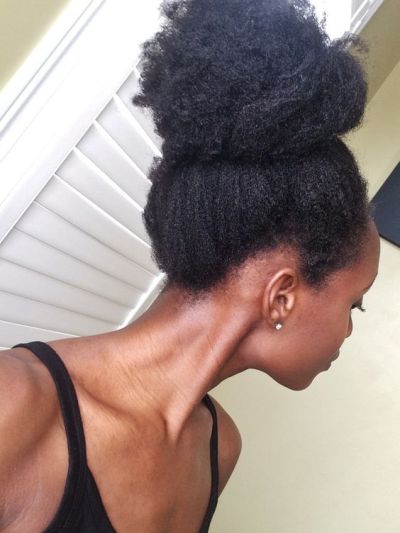 Natural Hair Bun Tumblr