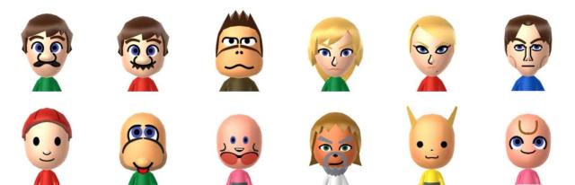 The Mii Gallery — Super Smash Bros. (1999) Mario series Donkey Kong...