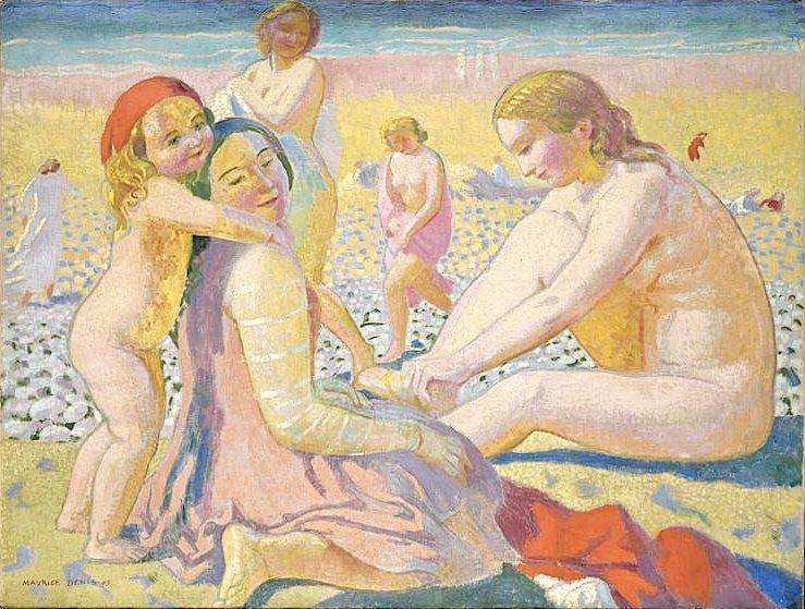 fravery:
â€œ SÃ©rie Ã  la plage : Maurice Denis, â€œLa Plage au bonnet rougeâ€, 1909.
â€