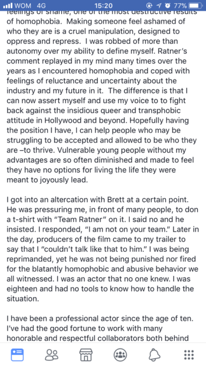 latinostyles:ellen page just came forward on facebook about the...