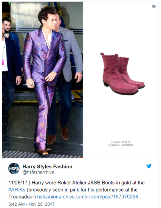 harry styles gucci boots