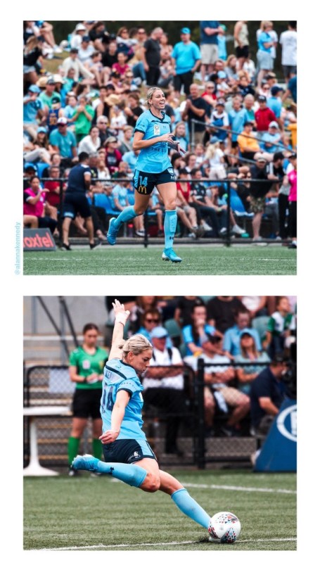 Alanna during Round 4 against Melbourne City 12.08.19 (📷 by Paul Carter/carter_capture/Instagram, futbolxstories/Instagram, and...