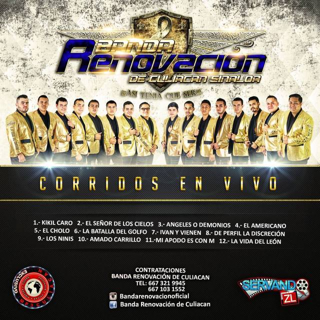 Corridos Vip — Banda Renovacion Corridos En Vivo Disco 2015 1222