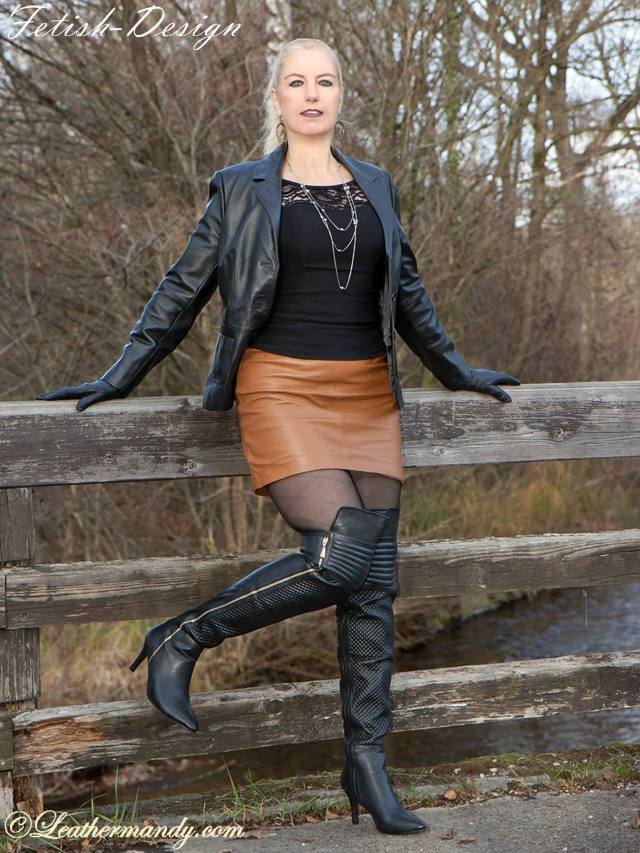 HerrZerreissend — leatherleatherlady: Leather Mandy in, you’ve...