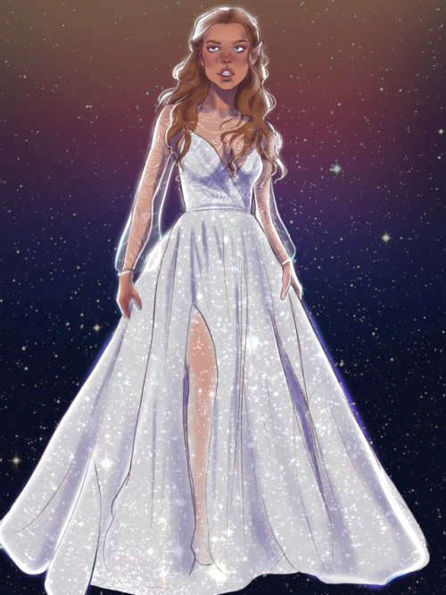 acourtofdreamsanddreamers:lenadrawings:feyre on starfallTHIS...